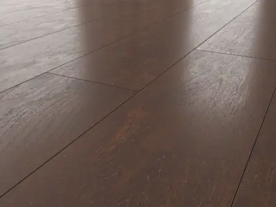 Wood Floor Oak Seal Brown Brushed 3D model