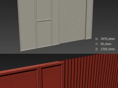 Decorative V35 Wall Panels 3D model