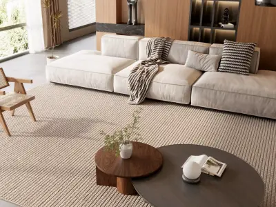 Modern living room 3D model  3D model