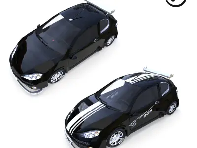 Peugeot 206 3D model