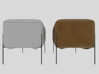 Poof for bedroom 3D model