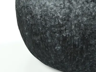 madam stoltz - vase - terracotta grey black 3D model