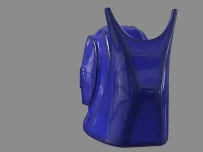 Cobalt Snail 3D model