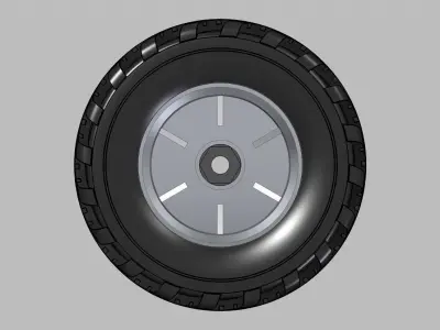 RC 1-10 Off-Road truck wheel  3D model