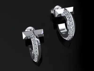 Tiffany Earrings 3D print model get