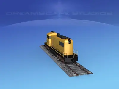 Diesel Locomotive V02 3D model