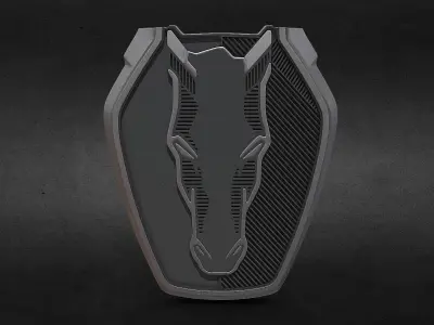 logo mustang 3D print model