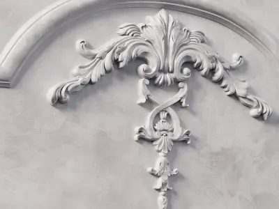 Wall Molding Low-poly 3D model purchase