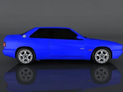 Maserati Ghibli Cup Low-poly 3D model