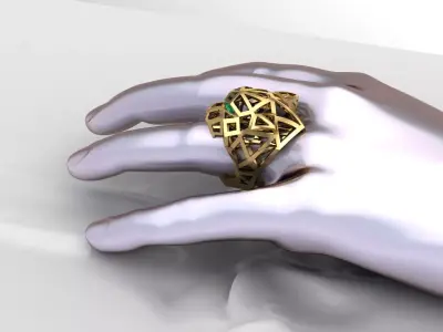 Ring panther 3D print model 3D print model