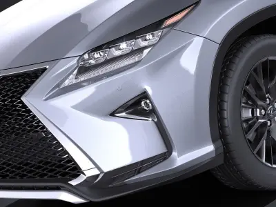 Lexus RX 450h 2016 f-type 3D model