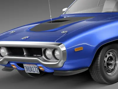 Plymouth Road Runner GTX 1971-1972 3D model