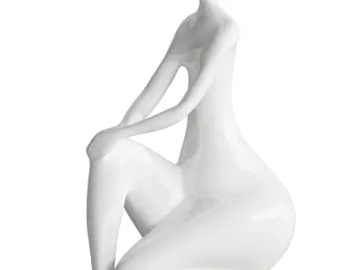 Decorative Abstract Sculpture Yoga Ladies 3D model