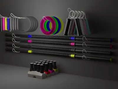 3D PACK OF SPANDERS 3D model