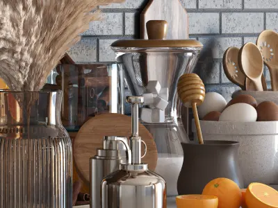 kitchen accessories016 3D model