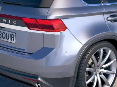 Generic SUV crossover 2018 3D model