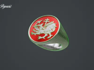 Ring of the Order of the Dragon 3D model