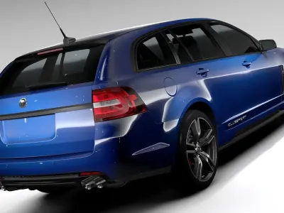 HSV Clubsport Tourer Gen F2 2017 3D model