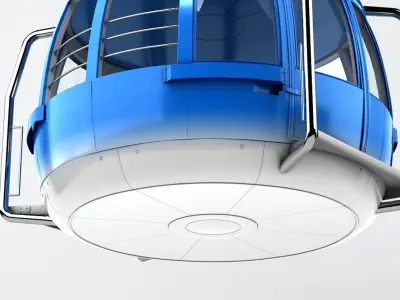 Cableway Car 3 3D model