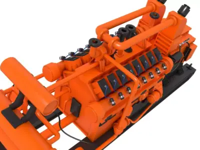 Diesel Generator 3D model