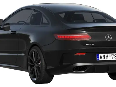 Mercedes-Benz E53 AMG Coupe 2021 3D model