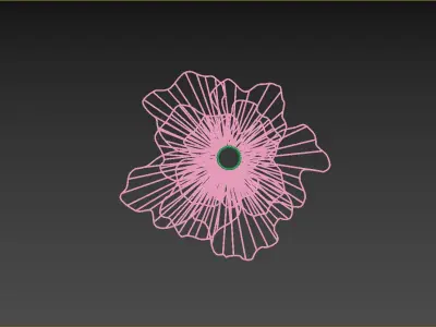 Multi-Layered Petal Background 3D model