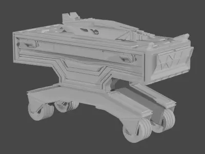 Military car Low-poly 3D model from CGTrader