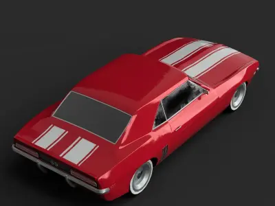 1969 Camaro SS  Low-poly 3D model