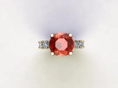 Big model ring for women R33 3D model