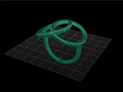Minimal Abstract Ring 45 3D print model