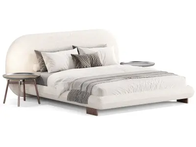 Wabi bed by Saba Italia 3D model