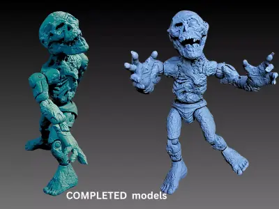   Zombie BOB FEB9 Unique Action Figures 3D print model