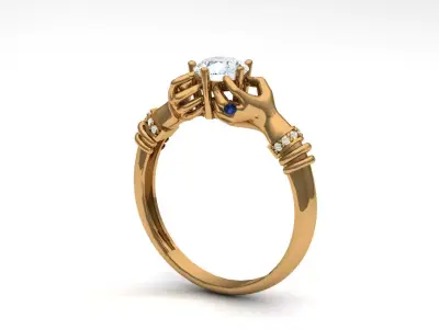  HAND RING LIGHT WEIGHT Low-poly 3D model