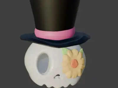 skull 3D print model get