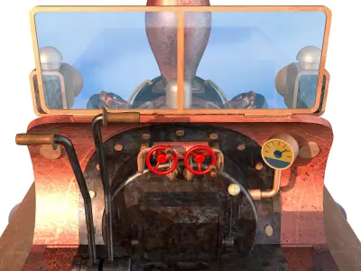 Screw propelled vehicle 3D model