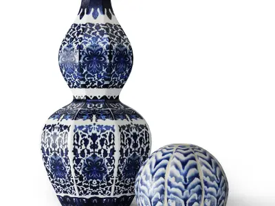 Vases Set 02 3D model