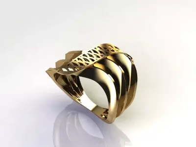 Fancy Womens Rings Plain Rings Ready STL 3DM Models Rings 3D print model 26