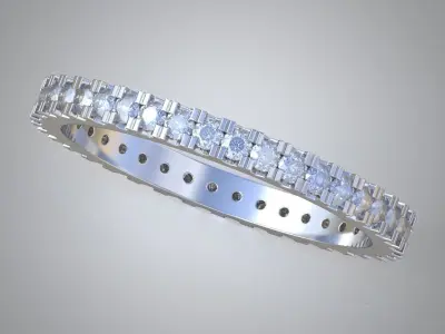 Diamond ring 0451 3D printable model Free 3D print model