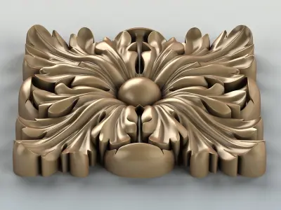 Square rosette 010 3D model