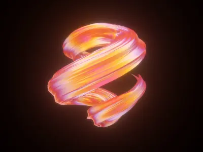 Twisted Abstract Object 3D model