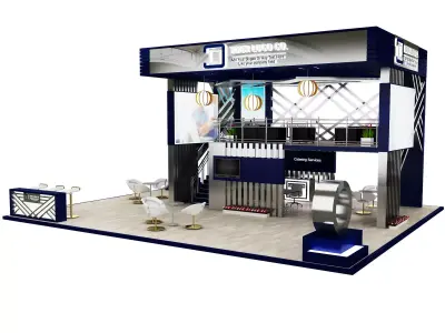  Booth Exhibition Stand a601 3D model