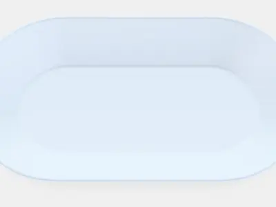 IKEA 365 Servierplatte Low-poly 3D model