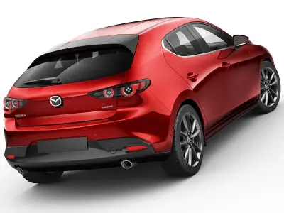 Mazda 3 hatchback 2019 3D model