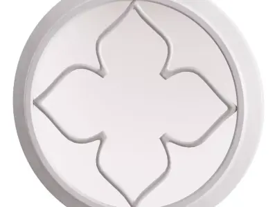 Round mirror 60x4x60cm 806338 3D model