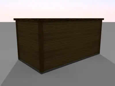 Log Cabin Low-poly 3D model