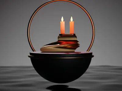 CANDLE BASE 3D model