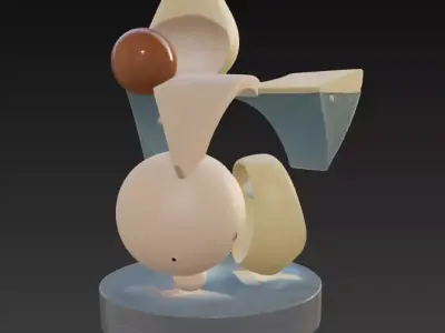 Postmodern Abstract Table Ornament 2 3D print model