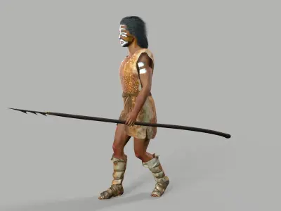 hominid Low-poly 3D model