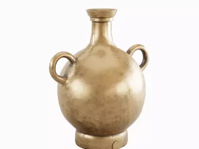 Medieval Decor Vase 03 Low-poly 3D model