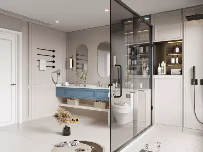 Modern Bathroom 3D Model 3D model